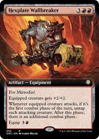 Hexplate Wallbreaker (Extended Art), Commander: Phyrexia: All Will Be One