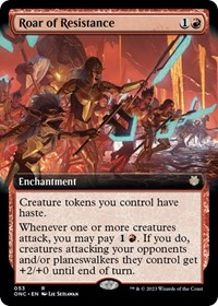 Roar of Resistance (Extended Art), Commander: Phyrexia: All Will Be One