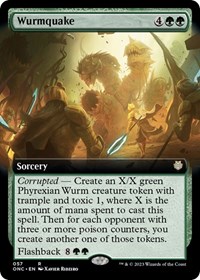Wurmquake (Extended Art), Commander: Phyrexia: All Will Be One