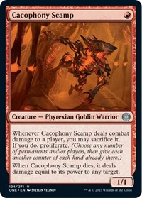 Cacophony Scamp, Phyrexia: All Will Be One