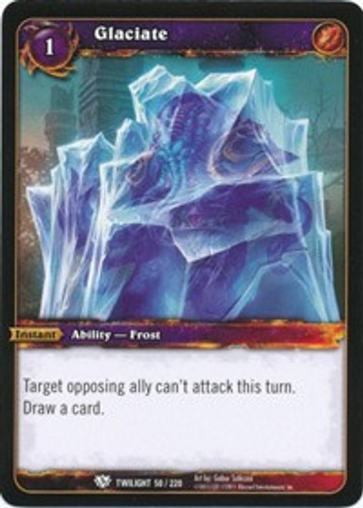 Glaciate, Standard, front