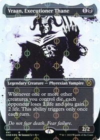 Vraan, Executioner Thane (Showcase) (Step-and-Compleat Foil), Phyrexia: All Will Be One
