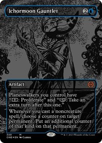 Ichormoon Gauntlet (Oil Slick Raised Foil), Phyrexia: All Will Be One
