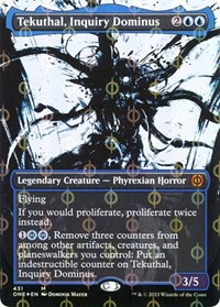 Tekuthal, Inquiry Dominus (Showcase) (Step-and-Compleat Foil), Phyrexia: All Will Be One