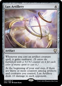 Lux Artillery, Commander: Phyrexia: All Will Be One