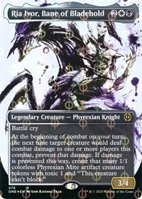 Ria Ivor, Bane of Bladehold (Showcase) (Step-and-Compleat Foil), Phyrexia: All Will Be One