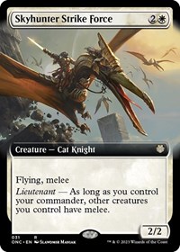 Skyhunter Strike Force (Extended Art), Commander: Phyrexia: All Will Be One