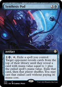 Synthesis Pod (Extended Art), Commander: Phyrexia: All Will Be One