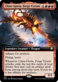 Chiss-Goria, Forge Tyrant (Extended Art), Commander: Phyrexia: All Will Be One