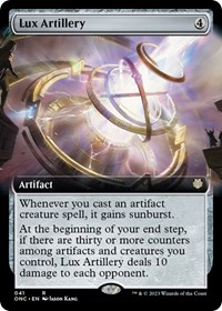 Lux Artillery (Extended Art), Commander: Phyrexia: All Will Be One