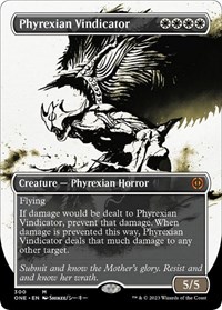 Phyrexian Vindicator (Showcase), Phyrexia: All Will Be One