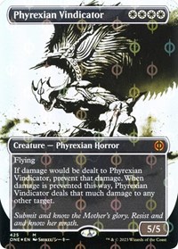 Phyrexian Vindicator (Showcase) (Step-and-Compleat Foil), Phyrexia: All Will Be One