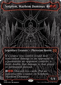 Solphim, Mayhem Dominus (Oil Slick Raised Foil), Phyrexia: All Will Be One