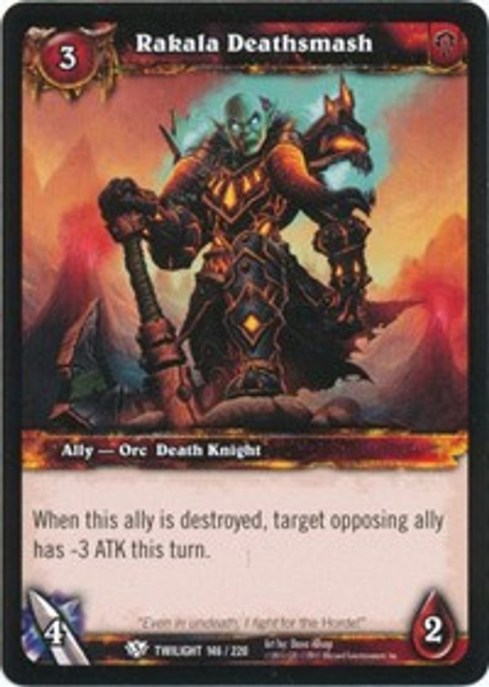 Rakala Deathsmash, Standard, front