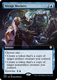 Mirage Mockery (Extended Art), Commander: Phyrexia: All Will Be One