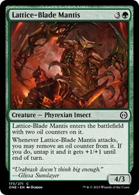 Lattice-Blade Mantis, Phyrexia: All Will Be One