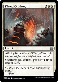 Plated Onslaught, Phyrexia: All Will Be One