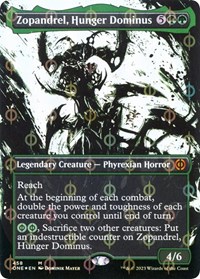 Zopandrel, Hunger Dominus (Showcase) (Step-and-Compleat Foil), Phyrexia: All Will Be One
