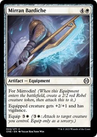 Mirran Bardiche, Phyrexia: All Will Be One