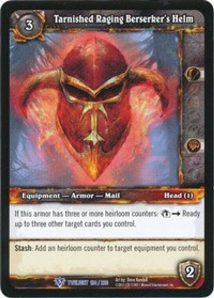 Tarnished Raging Berserker's Helm, Standard, front