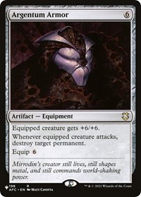 Argentum Armor, The List Reprints