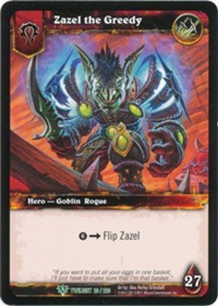Zazel the Greedy, Standard, front