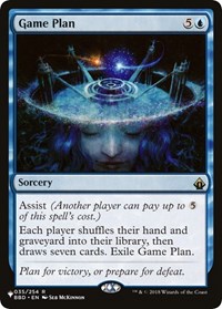 Game Plan, The List Reprints