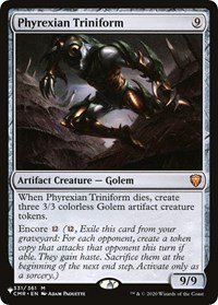 Phyrexian Triniform, The List Reprints
