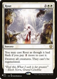Rout (C21), The List Reprints