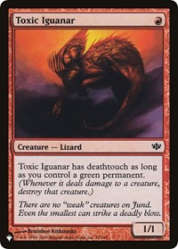Toxic Iguanar, The List Reprints