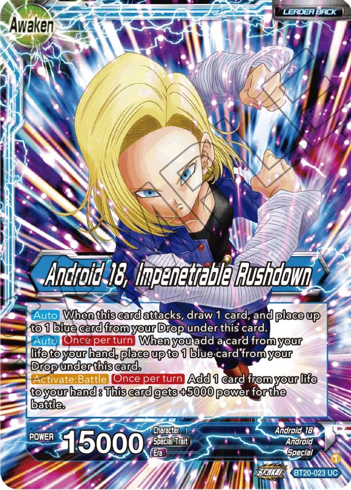 Android 18 // Android 18, Impenetrable Rushdown, Standard, front