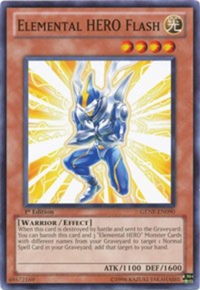 Elemental HERO Flash, 1st-edition, front