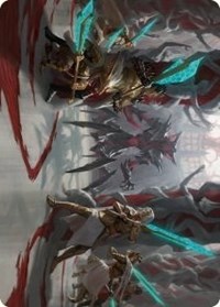 Goldwardens' Gambit Art Card, Art Series: Phyrexia: All Will Be One