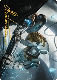 Myr Kinsmith Art Card (Gold-Stamped Signature), Art Series: Phyrexia: All Will Be One