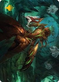 Glissa Sunslayer Art Card (Gold-Stamped Signature), Art Series: Phyrexia: All Will Be One