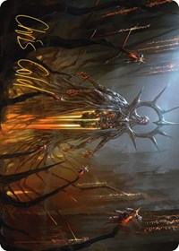 Solphim, Mayhem Dominus Art Card (Gold-Stamped Signature), Art Series: Phyrexia: All Will Be One