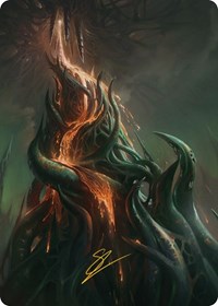 Copperline Gorge Art Card (Gold-Stamped Signature), Art Series: Phyrexia: All Will Be One