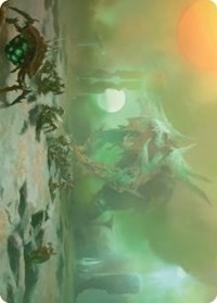 Green Sun's Twilight Art Card, Art Series: Phyrexia: All Will Be One