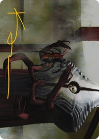 Vivisection Evangelist Art Card (Gold-Stamped Signature), Art Series: Phyrexia: All Will Be One
