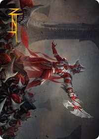 Mite Overseer Art Card (Gold-Stamped Signature), Art Series: Phyrexia: All Will Be One