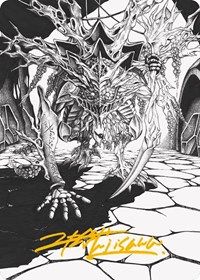 Thrun, Breaker of Silence Art Card (Gold-Stamped Signature), Art Series: Phyrexia: All Will Be One
