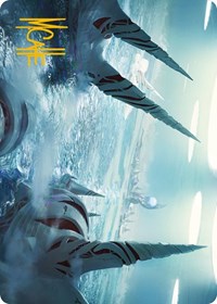 Seachrome Coast Art Card (Gold-Stamped Signature), Art Series: Phyrexia: All Will Be One