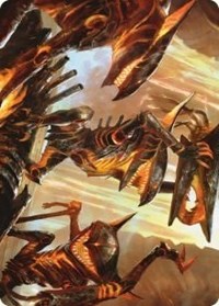 Gleeful Demolition Art Card, Art Series: Phyrexia: All Will Be One