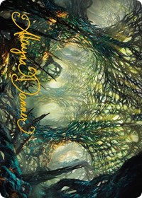 The Hunter Maze Art Card (Gold-Stamped Signature), Art Series: Phyrexia: All Will Be One