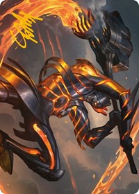 Forgehammer Centurion Art Card (Gold-Stamped Signature), Art Series: Phyrexia: All Will Be One