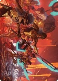 Roar of Resistance Art Card, Art Series: Phyrexia: All Will Be One