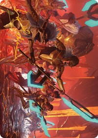Roar of Resistance Art Card (Gold-Stamped Signature), Art Series: Phyrexia: All Will Be One