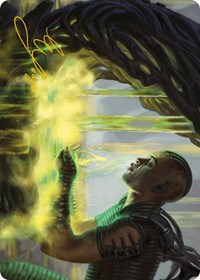Necrogen Communion Art Card (Gold-Stamped Signature), Art Series: Phyrexia: All Will Be One