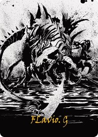 Karumonix, the Rat King Art Card (Gold-Stamped Signature), Art Series: Phyrexia: All Will Be One