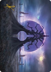 Black Sun's Twilight Art Card (Gold-Stamped Signature), Art Series: Phyrexia: All Will Be One